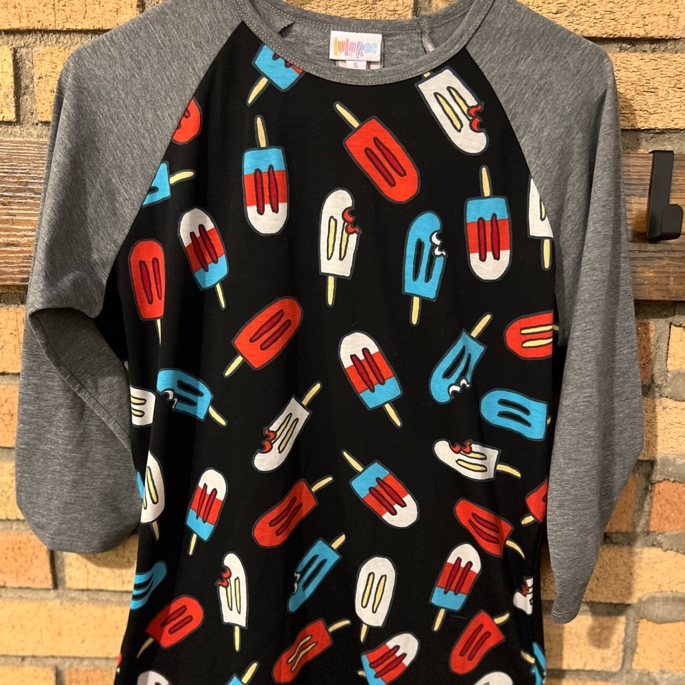 Bomb pop baseball tee